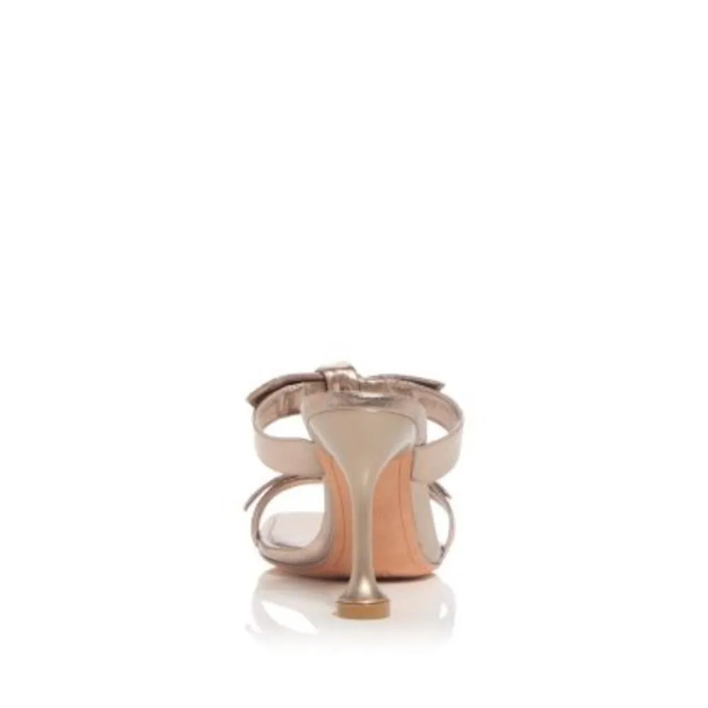 ALEXANDRE BIRMAN CLARITA SQUARE FLARE 85 LEATHER MULES SANDAL
