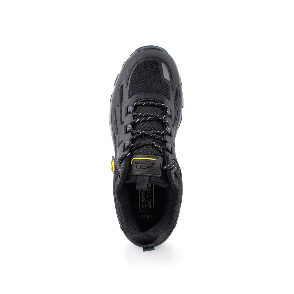 camel active Comfortable Mesh Lace Up Shoes Men Black ELGIN 882353-WA1SV-1