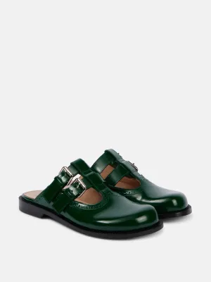 Campo brushed leather mules