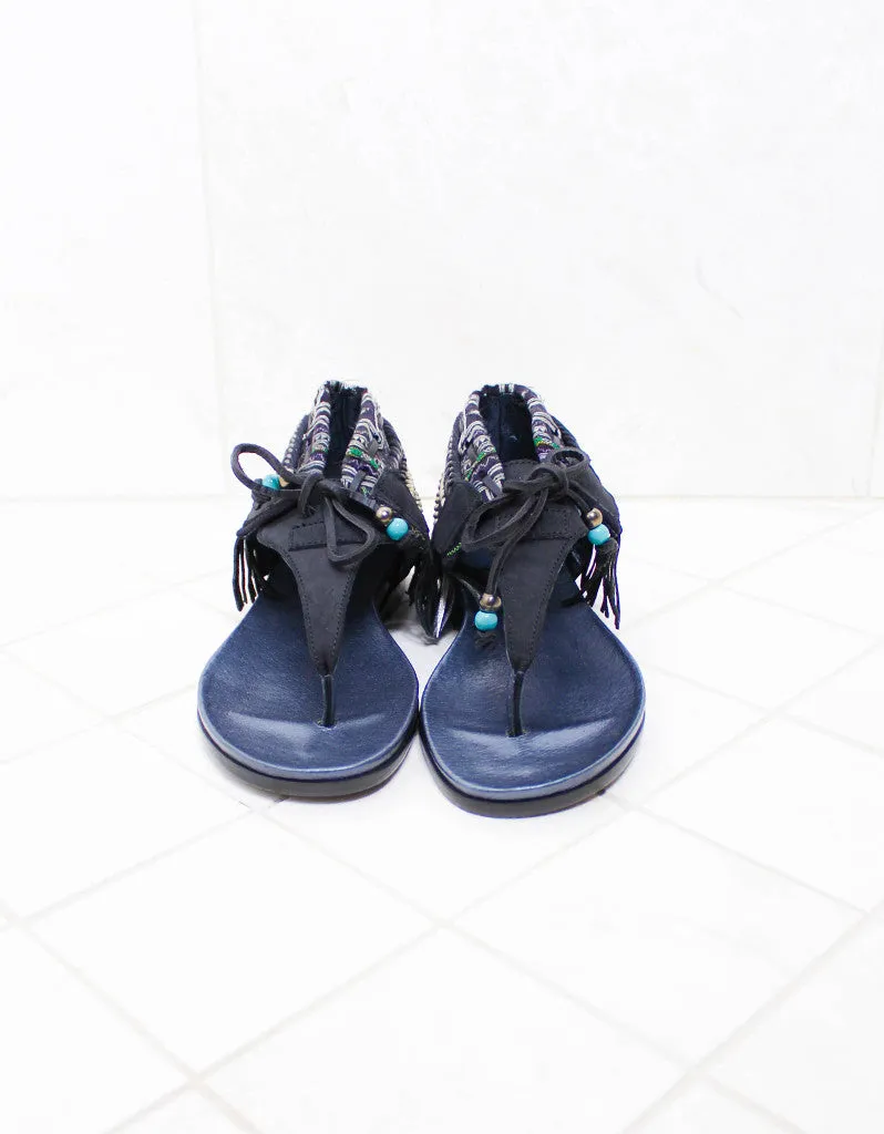 INDIE BOHO SANDALS - BLACK