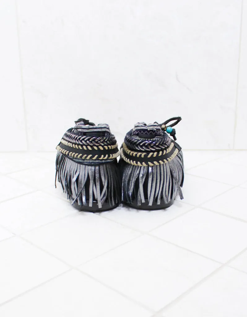 INDIE BOHO SANDALS - BLACK
