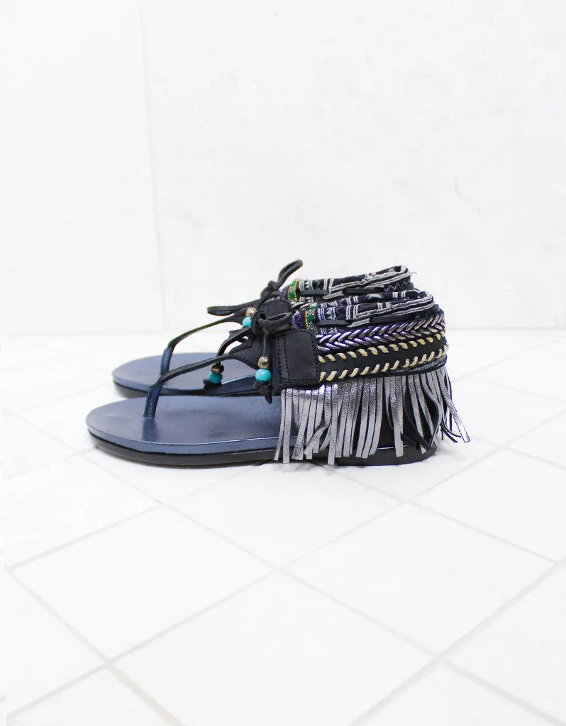 INDIE BOHO SANDALS - BLACK