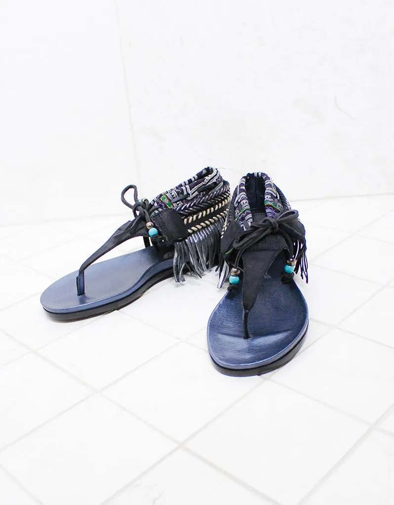 INDIE BOHO SANDALS - BLACK