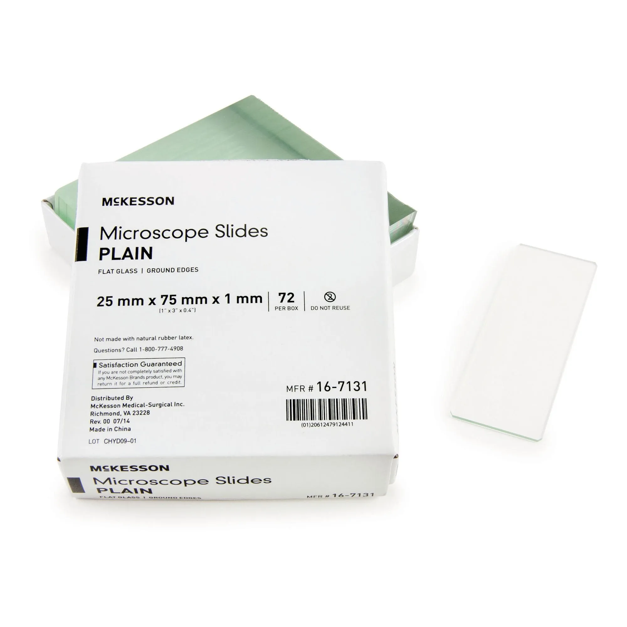 McKesson Plain Microscope Slide, 1 x 3 Inch
