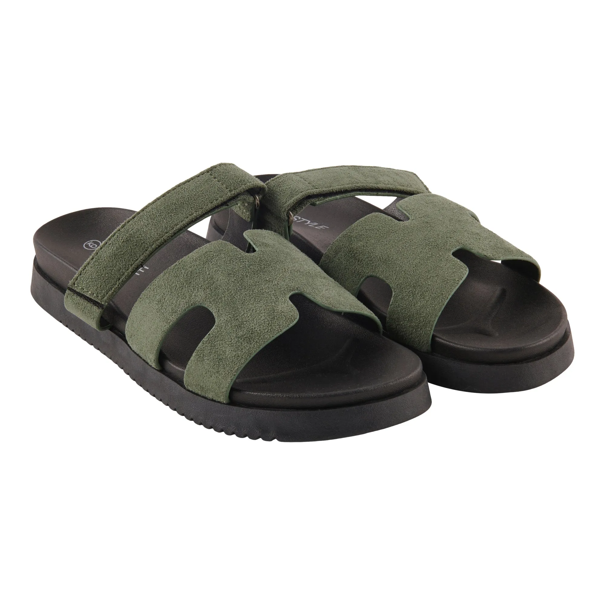 mySTYLE Women's H-Strap Footbed Sandals