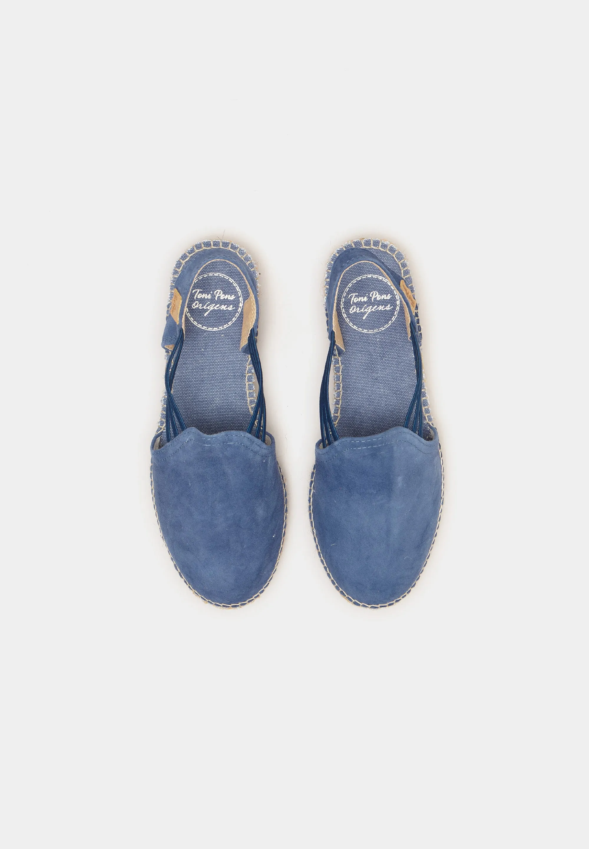 Nuria flat espadrilles Indigo Suede