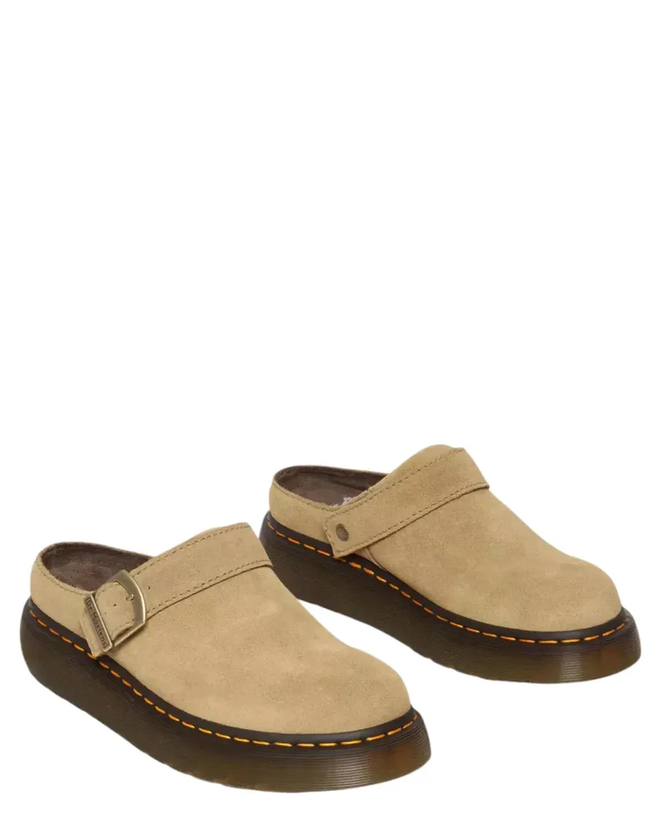 Platform Mules Bronx in Pelle Scamosciata