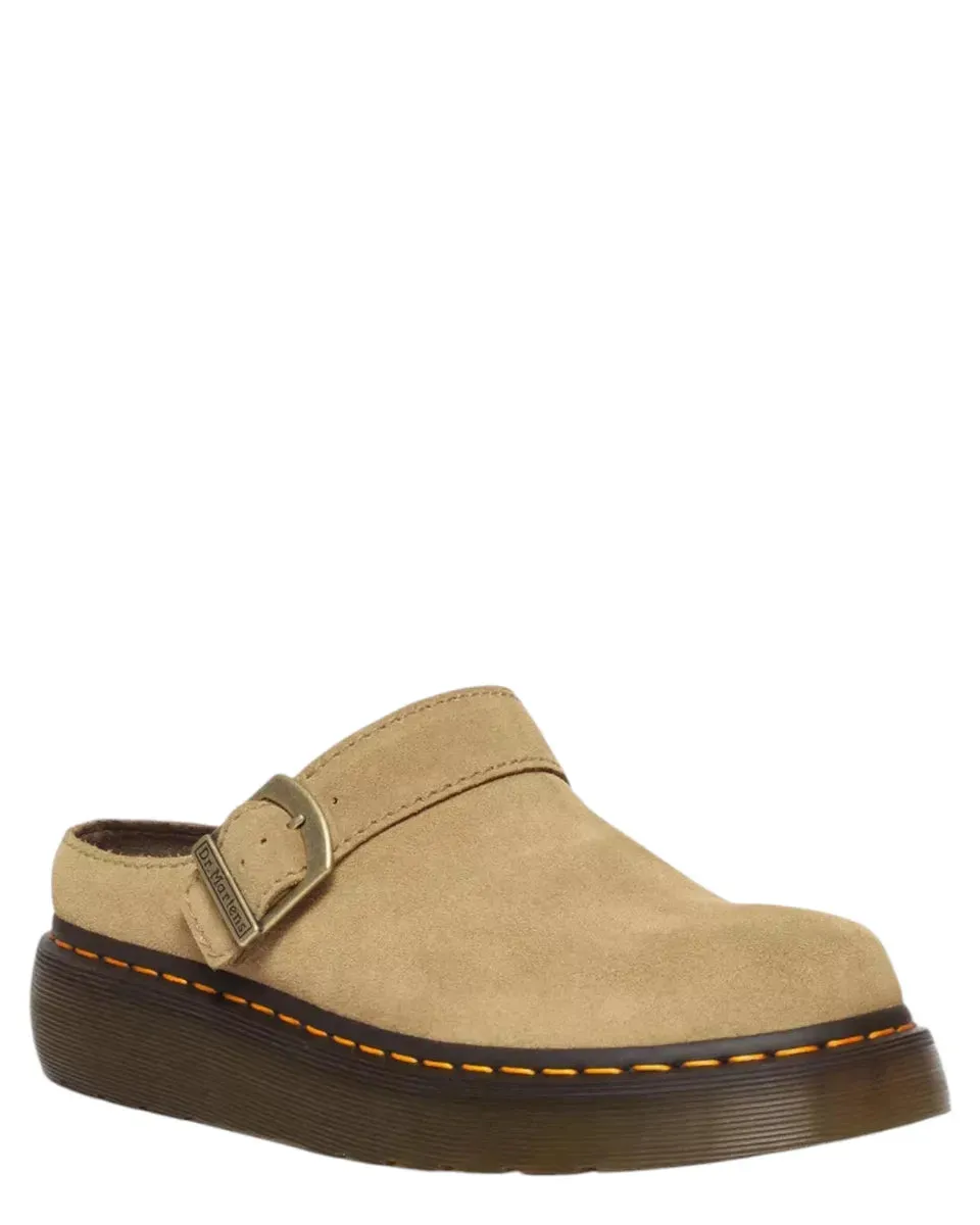 Platform Mules Bronx in Pelle Scamosciata