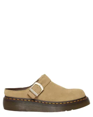 Platform Mules Bronx in Pelle Scamosciata