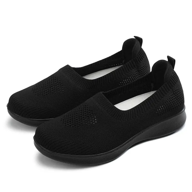 Women’s 2021 Slip-on Breathable Mesh Sock Vulcanized Sneakers