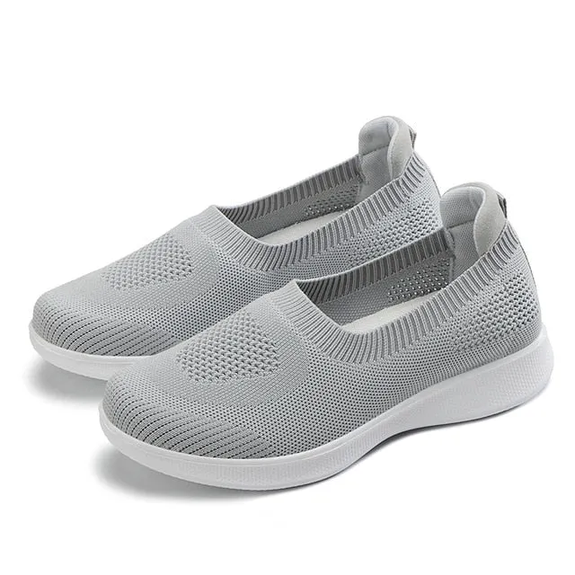 Women’s 2021 Slip-on Breathable Mesh Sock Vulcanized Sneakers