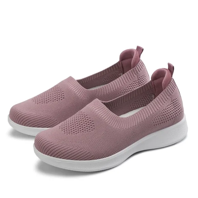 Women’s 2021 Slip-on Breathable Mesh Sock Vulcanized Sneakers
