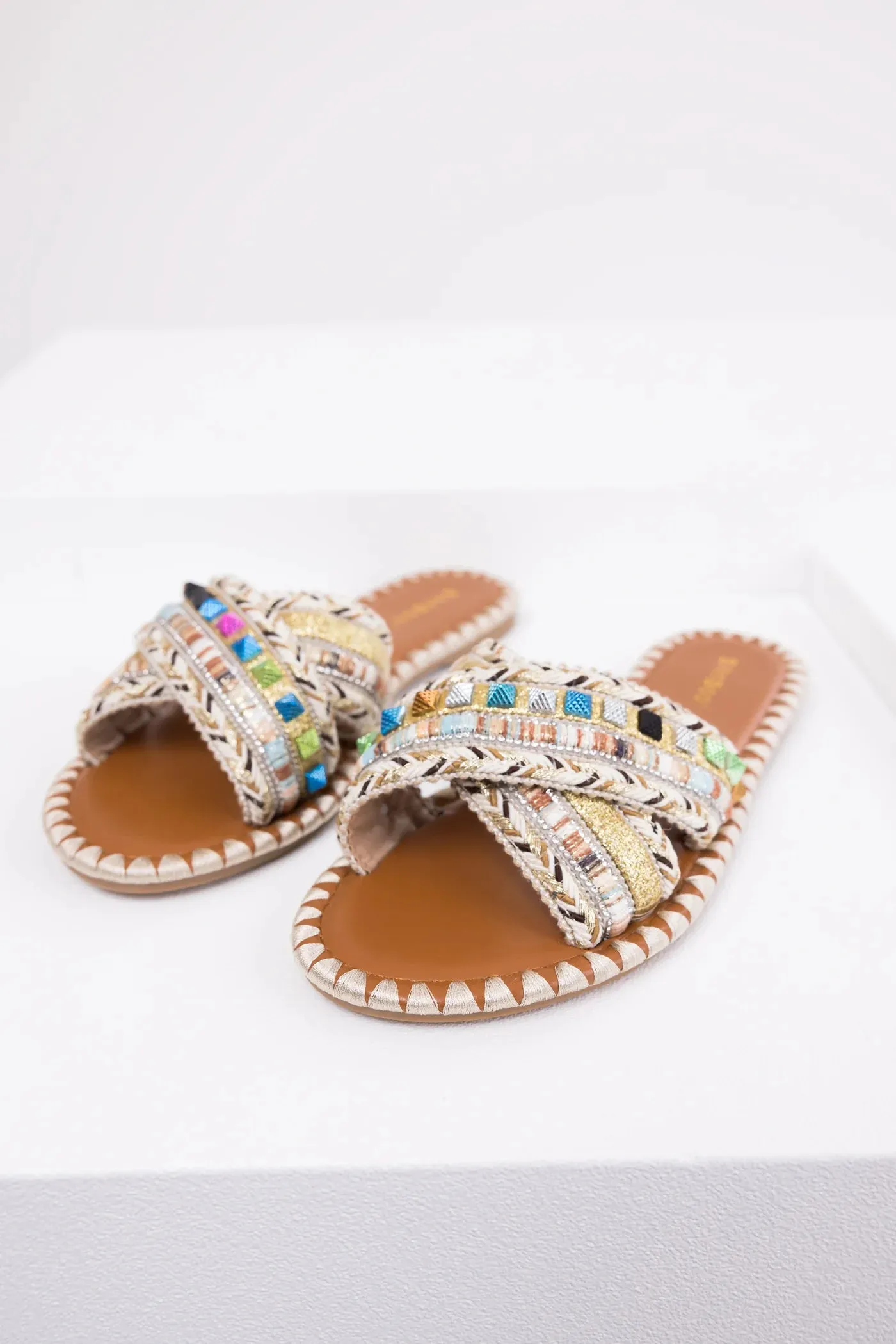 Woven Criss Cross Flat