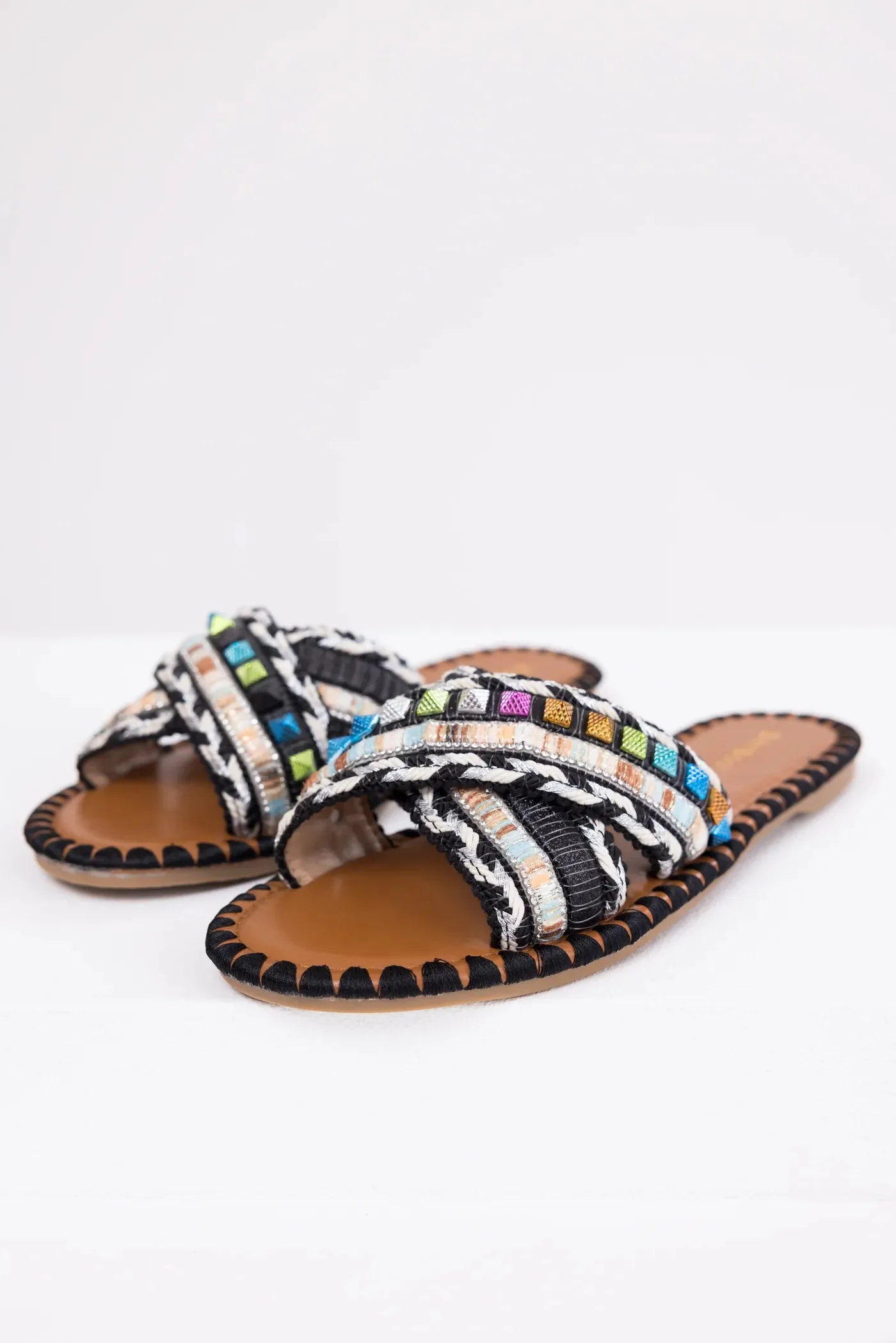 Woven Criss Cross Flat